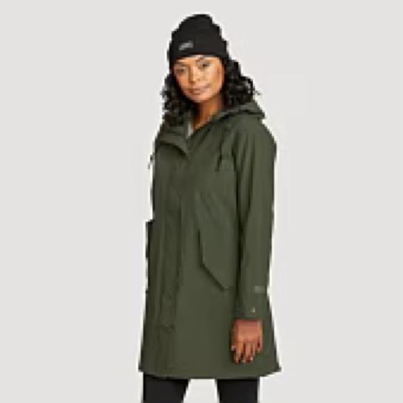 Eddie Bauer Jackets & Blazers - Loden Green trench coat by Eddie Bauer